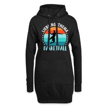 Basketballspieler Basketball Basketballer Spruch - Hoodie-Kleid - Schwarz - Vorne