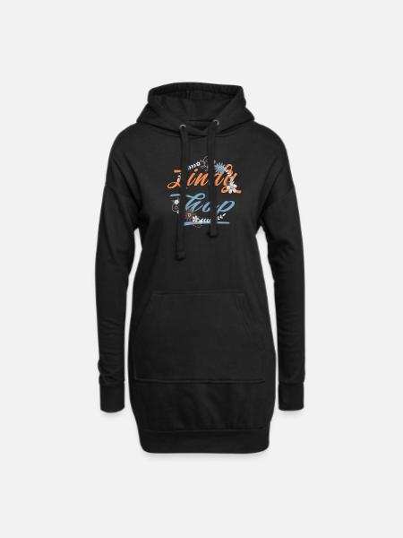 Lindy Hop Do The Hop Swing Tanz - Hoodie-Kleid - Schwarz