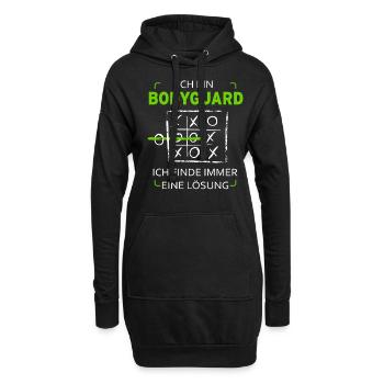 Ich bin Bodyguard Drei Gewinnt Lustig Witzig - Hoodie-Kleid - Schwarz - Vorne