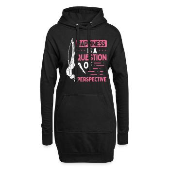 Aerial Circus Aerial Hoop Happiness Aerialist - Sweat-shirt à capuche long Femme - noir - Devant