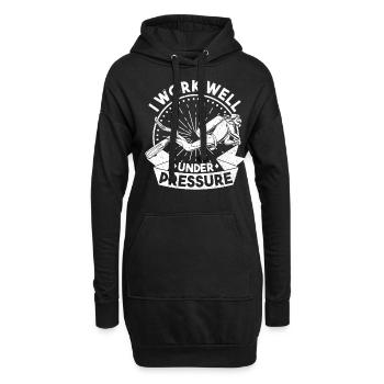 I Work Well Under Pressure Diving Plongeur - Sweat-shirt à capuche long Femme - noir - Devant