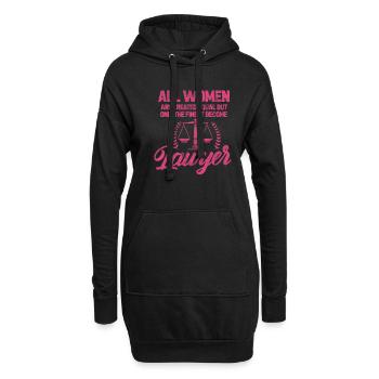 Avocat - Sweat-shirt à capuche long Femme - noir - Devant