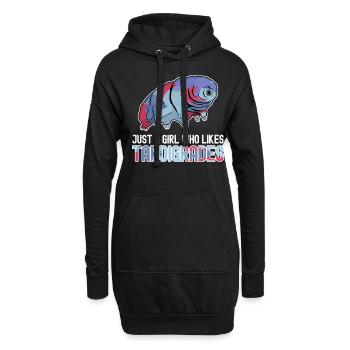 Tardigrade Tardigrades Wasserbär - Hoodie-Kleid - Schwarz - Vorne