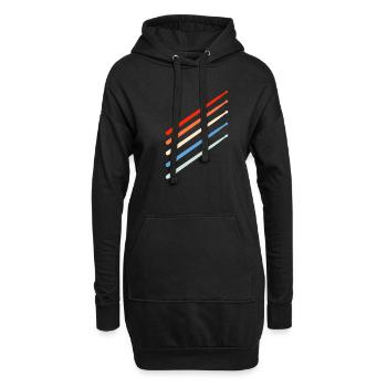 Percussion - Hoodie Dress - black - Front