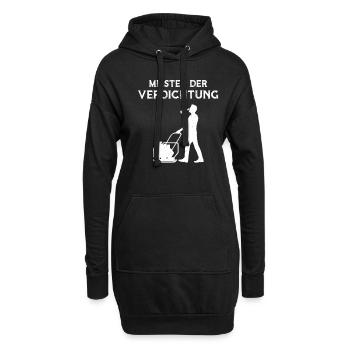 Meister der Verdichtung Straßenbaumeister - Hoodie-Kleid - Schwarz - Vorne