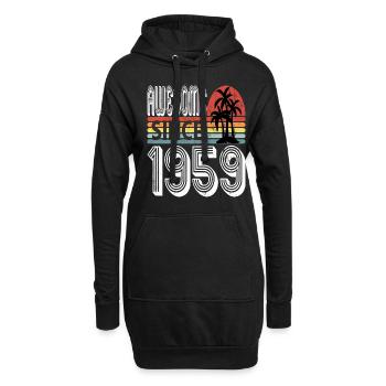 Awesome Since 1959 Sunset - Hoodie Dress - black - Front
