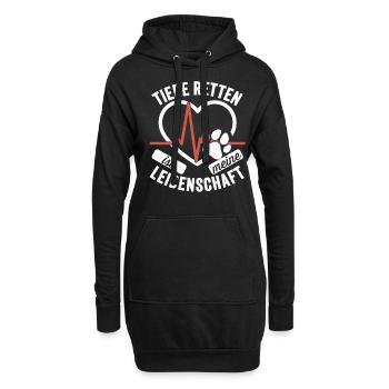 Tierarzt Tiermedizinische Fachangestellte Geschenk - Hoodie-Kleid - Schwarz - Vorne