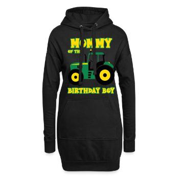 Mommy of the birthday boy - Hoodie-Kleid - Schwarz - Vorne