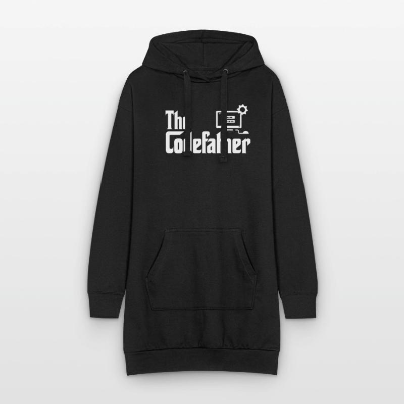 L’ordinateur codeur codeur développeur Codefather Sweat-shirt à capuche long Femme