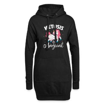 Keto Diät - Hoodie-Kleid - Schwarz - Vorne