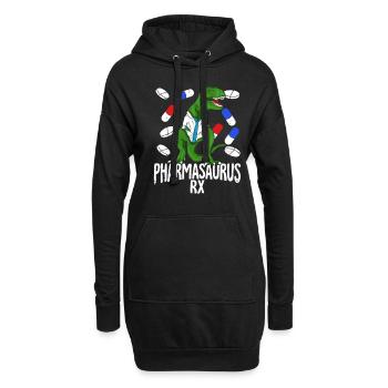 Pharmacy T-Rex Pharmacy Pharmacist Gift - Hoodie Dress - black - Front