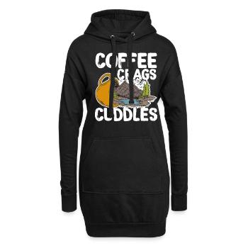 Escalade Alpinisme Grimpeurs - Sweat-shirt à capuche long Femme - noir - Devant
