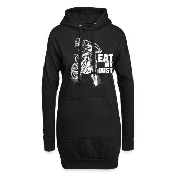 Eat My Dust Motocross Enduro Biker - Hoodie-Kleid - Schwarz - Vorne