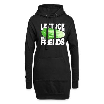 Jardin Jardinage Laitue Gardener Cadeau - Sweat-shirt à capuche long Femme - noir - Devant