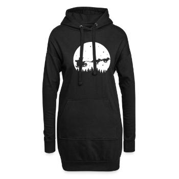 Noël Husky - Sweat-shirt à capuche long Femme - noir - Devant