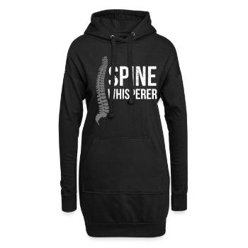 Wirbelsäule Arzt Geburtstag Weihnachten Geschenk - Hoodie-Kleid - Schwarz - Vorne