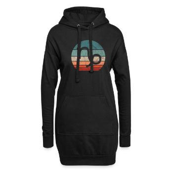 Signe du zodiaque Capricorne - Sweat-shirt à capuche long Femme - noir - Devant