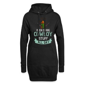 Cowboy Western Country - Hoodie-Kleid - Schwarz - Vorne