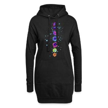 RpG Role Play Pen & Paper - Hoodie Dress - black - Front