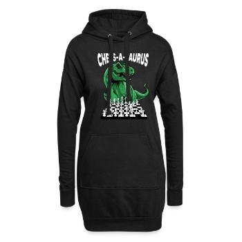 Pièce d’échecs - Sweat-shirt à capuche long Femme - noir - Devant