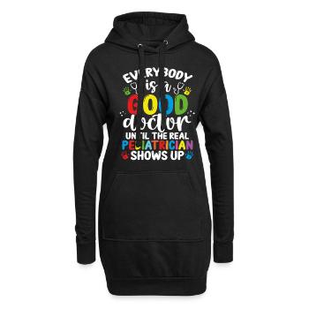 Pediatrician Good Doctor School Kids Pediatrics - Hoodie-Kleid - Schwarz - Vorne