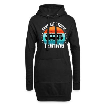 Straßenbahnfahrer Straßenbahn Stadtbahn Tram - Hoodie-Kleid - Schwarz - Vorne