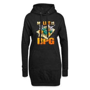 Ma vie est une chemise RPG pour RPG Gamer - Sweat-shirt à capuche long Femme - noir - Devant