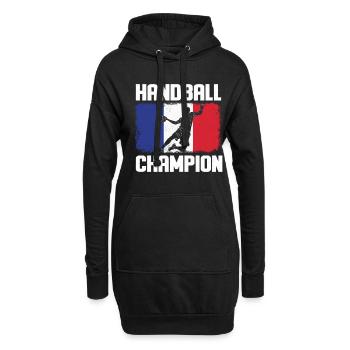 Handball Spieler Sport Handballer Ballsport Sport - Hoodie-Kleid - Schwarz - Vorne