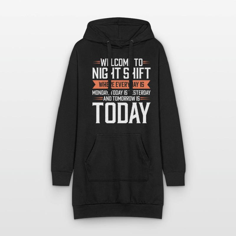 Night shift Work Shiftwork Shiftwork Workers Hoodie Dress