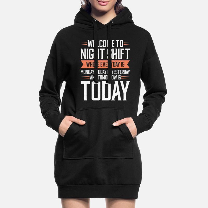 Night shift Work Shiftwork Shiftwork Workers Hoodie Dress