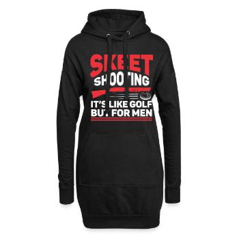 Schießsport Tontaubenschießen Tontaube Schießen - Hoodie-Kleid - Schwarz - Vorne