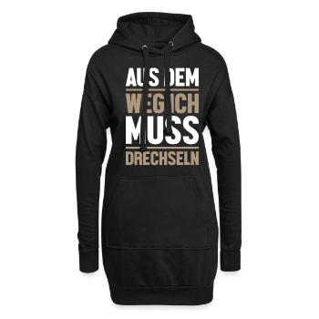 Drechseln Tischler Drechslerei Schreiner Drechsler - Hoodie-Kleid - Schwarz - Vorne
