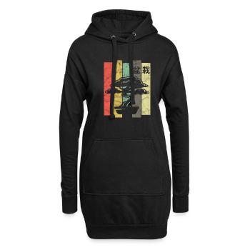 Bonsai - Hoodie-Kleid - Schwarz - Vorne