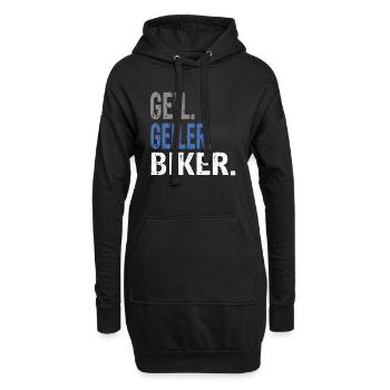 Geil Geiler Biker - Hoodie-Kleid - Schwarz - Vorne
