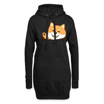 Best Shiba Inu Dad Ever Geschenk - Hoodie-Kleid - Schwarz - Vorne