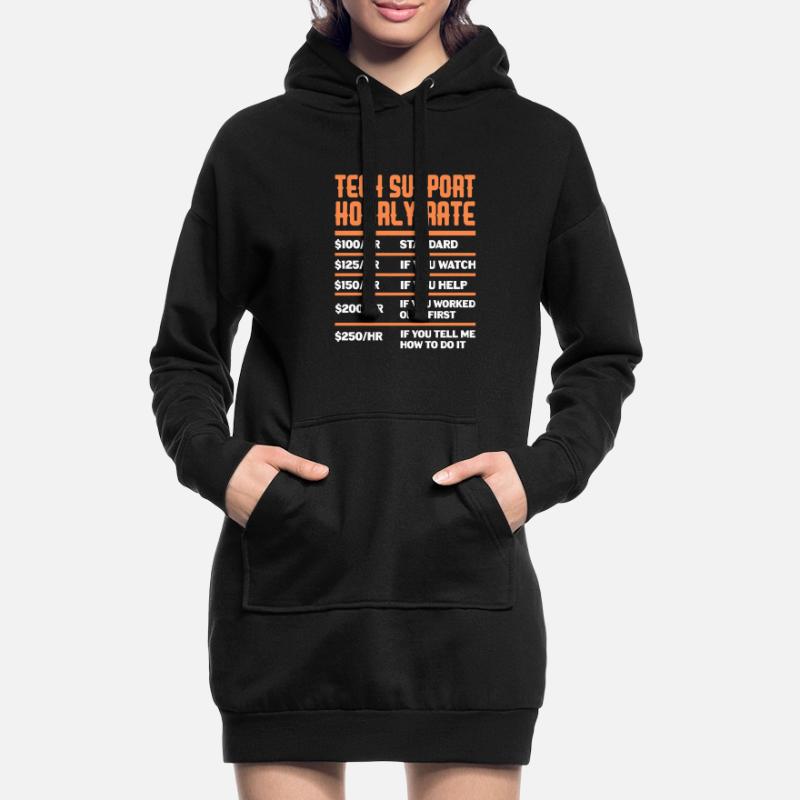 Technical Support Computer It Admin Gift Hoodie Dress