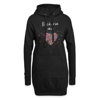 Bäckerin Backen Backfee Kuchen Bäckerei - Hoodie-Kleid - Schwarz - Vorne