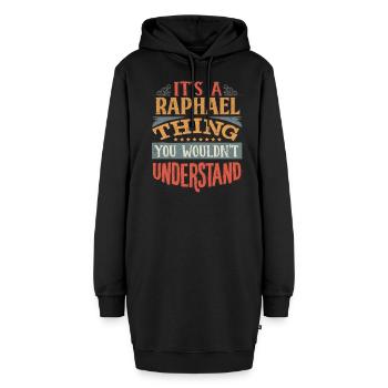 Es ist eine Raffael-Sache, die Sie nicht verstehen würden - - Hoodie-Kleid - Schwarz - Vorne