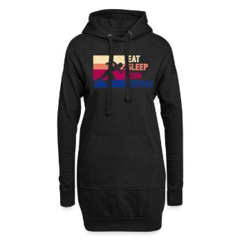 Lustiges Laufen Läufer Lauf Geschenk - Hoodie-Kleid - Schwarz - Vorne