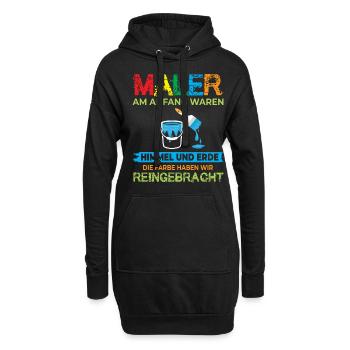 Maler und Lackierer Malermeister - Hoodie-Kleid - Schwarz - Vorne