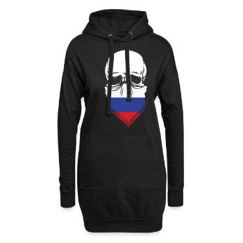 RUSSIA - Hoodie-Kleid - Schwarz - Vorne