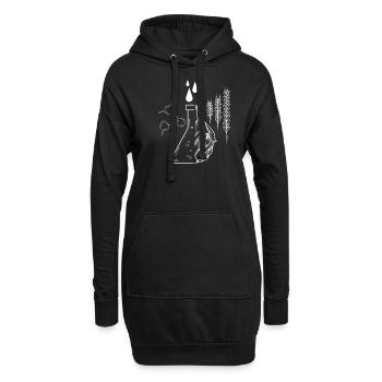 Bier Brauer I Hopfen Malz Bierbrauer Motiv für - Hoodie-Kleid - Schwarz - Vorne