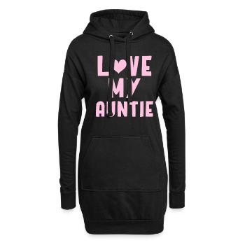 Tatie - Sweat-shirt à capuche long Femme - noir - Devant