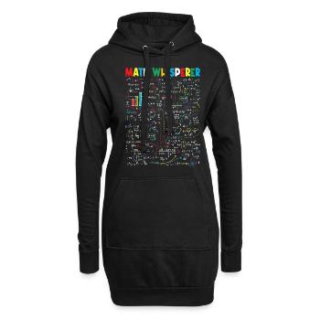 Math Whisperer - Hoodie-Kleid - Schwarz - Vorne