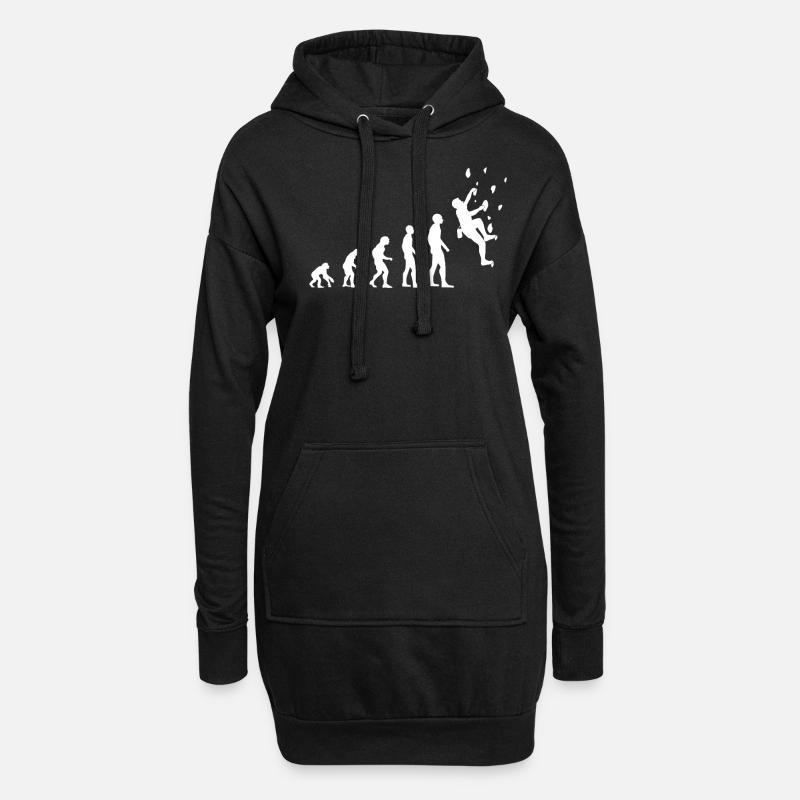 Kletterer Evolution Kletterwand Kletterhalle - Hoodie-Kleid - Schwarz