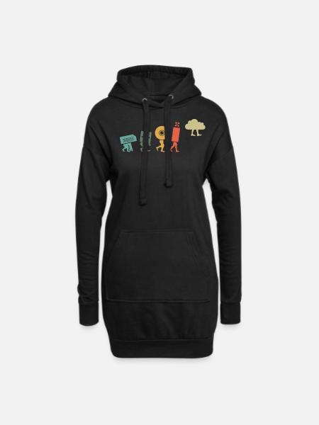 Cloud Computing, Programmer Nerd - Hoodie Dress - black