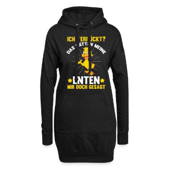 Ente Entenliebhaber Bauernhof Bauer Enten - Hoodie-Kleid - Schwarz - Vorne