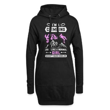 Cadeau d’escalade Escalade Alpinisme Escalade - Sweat-shirt à capuche long Femme - noir - Devant