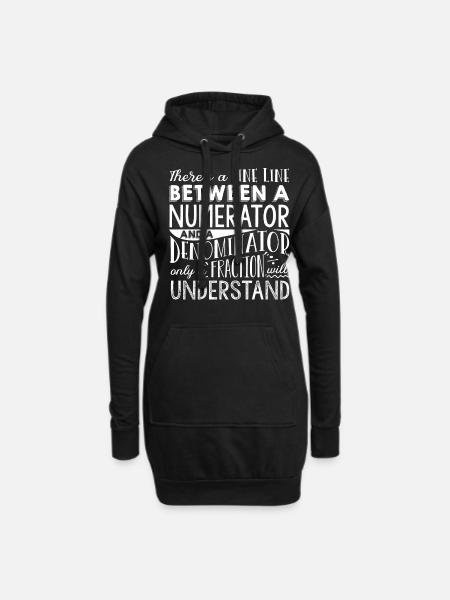 Mathematicians, Mathematics, Mathematics - Hoodie Dress - black