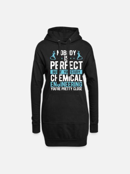 Chemical Engineering Process Chemical Engineer - Hoodie-Kleid - Schwarz